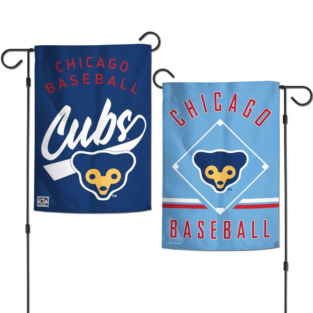 Chicago Cubs Garden Flag 2 Sided Vintage Logo heartlandflags