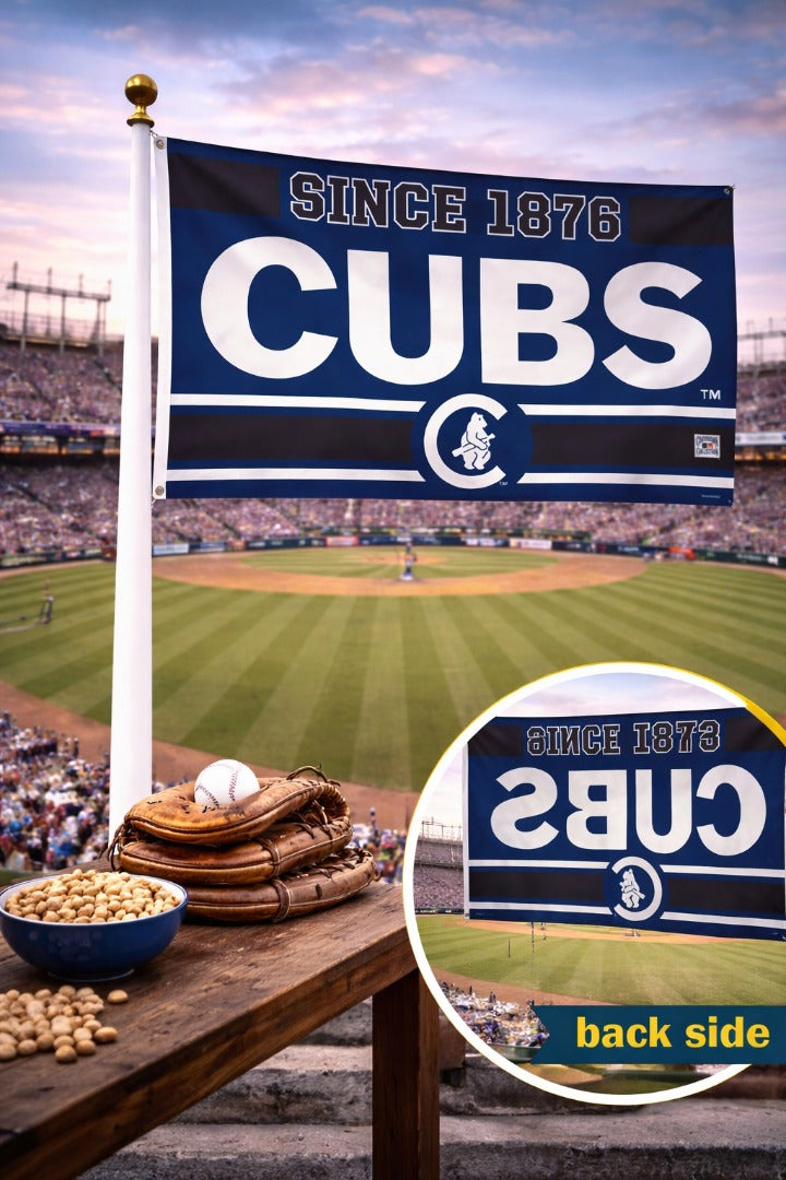 Chicago Cubs Since 1876 Flag 3x5 heartlandflags