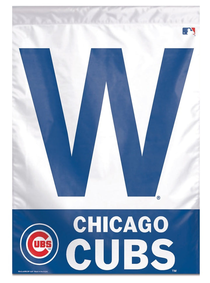 Chicago Cubs W Flag 2 Sided Win Banner Blue W heartlandflags