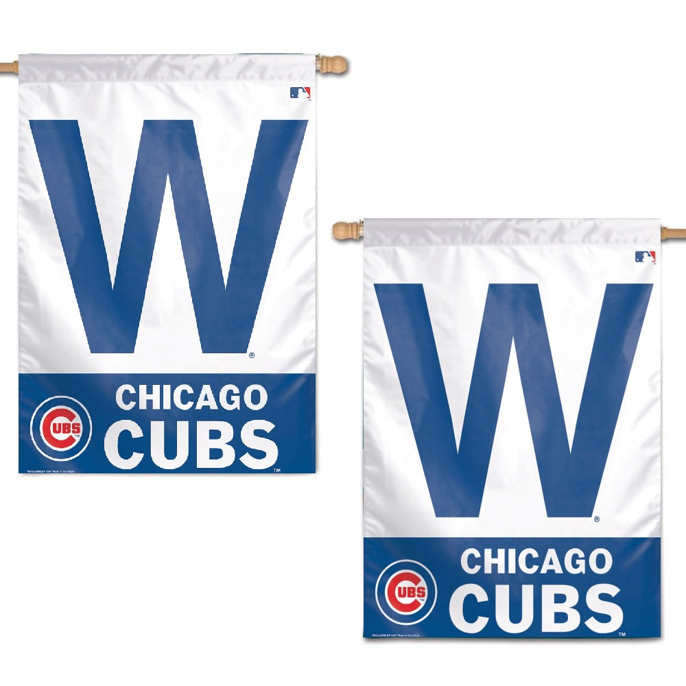 Chicago Cubs Win Banner 2 Sided Flag heartlandflags