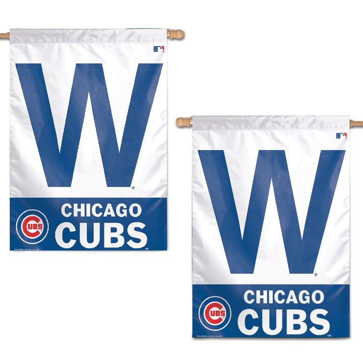Chicago Cubs Win Banner 2 Sided Flag heartlandflags