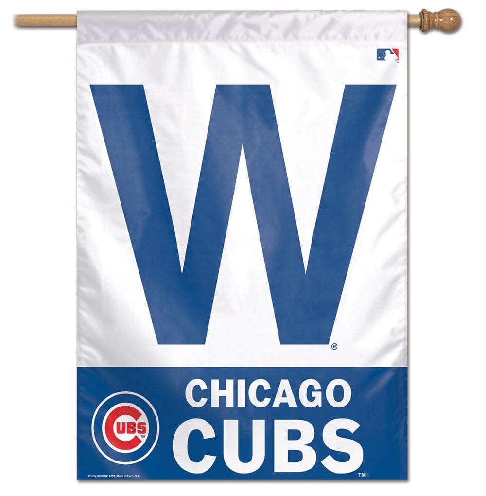 Chicago Cubs Win Banner 2 Sided Flag heartlandflags