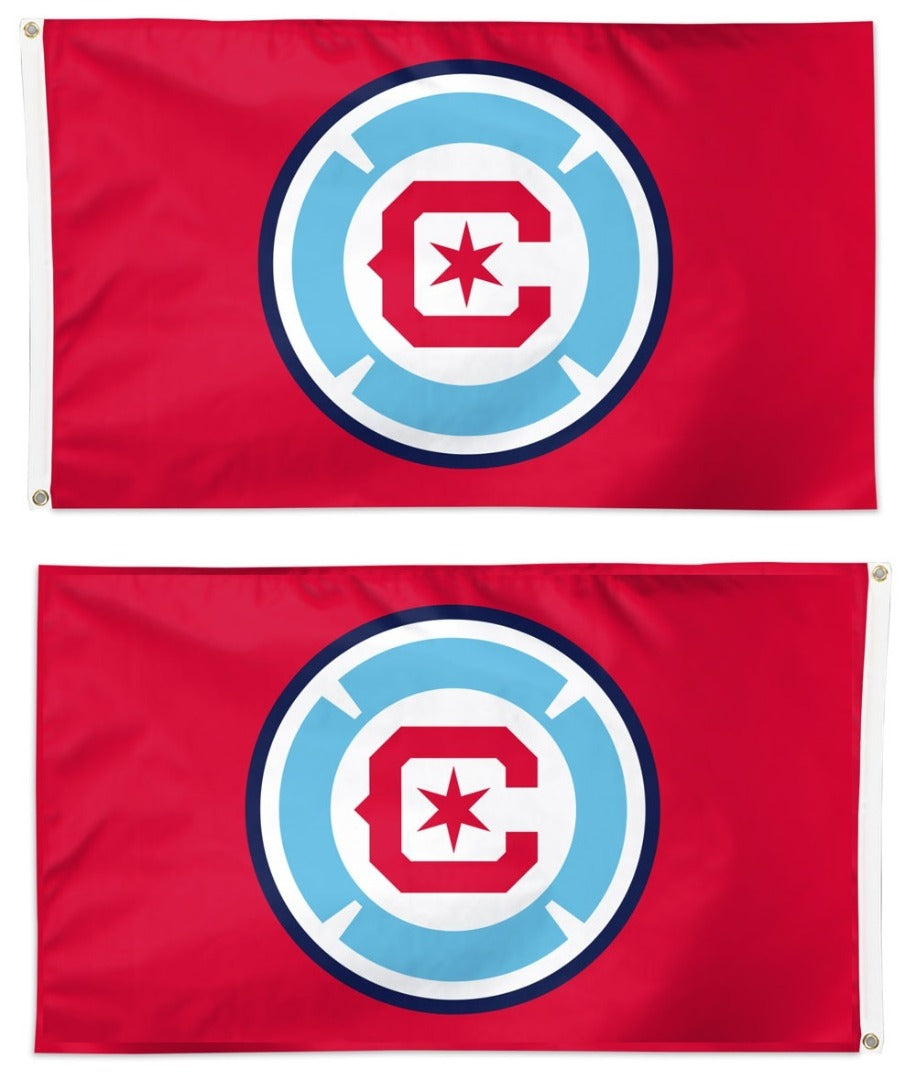 Chicago Fire Flag 2 Sided 3x5 Red heartlandflags