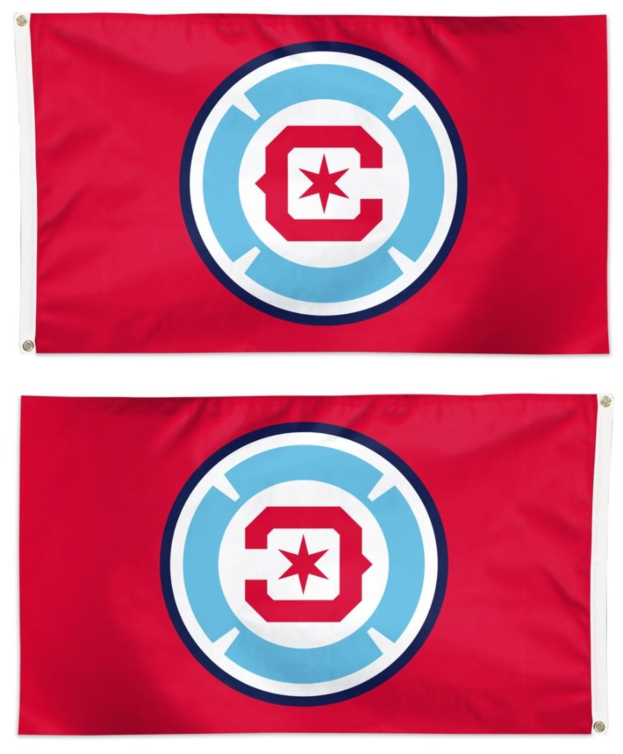Chicago Fire Flag 3x5 Logo Soccer heartlandflags