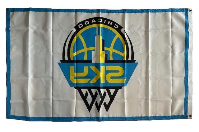 Chicago Sky Flag 3x5 Logo heartlandflags