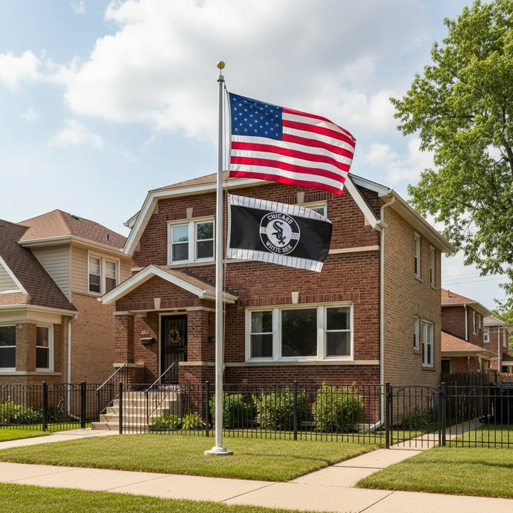 Chicago White Sox Embroidered Flag 2 Sided 3x5 heartlandflags