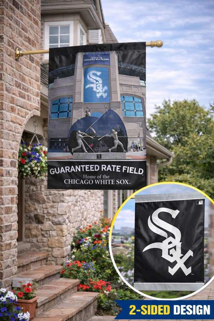 Chicago White Sox Flag 2 Sided Guaranteed Rate Field heartlandflags