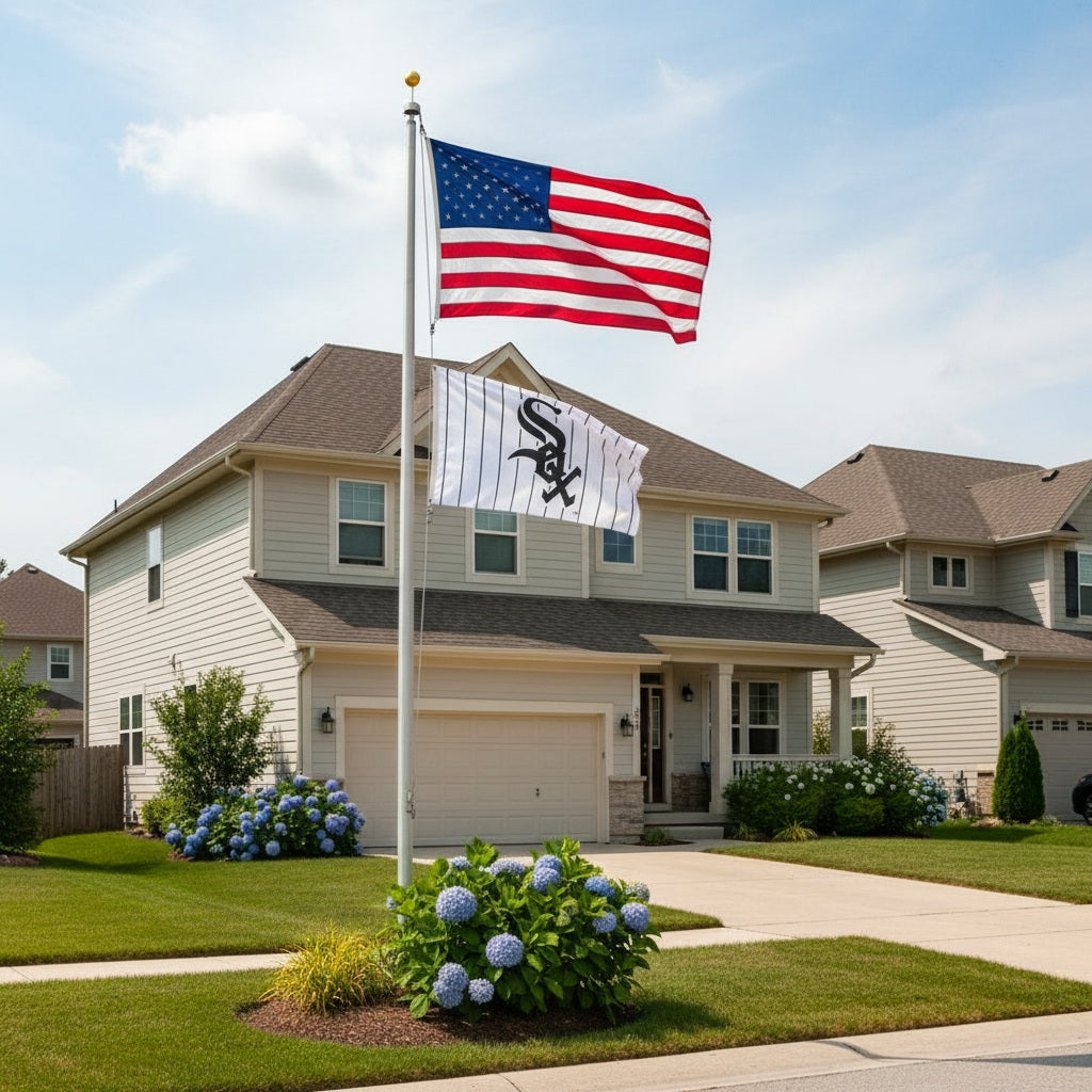 Chicago White Sox Flag 3x5 Pinstripe 2 Sided heartlandflags