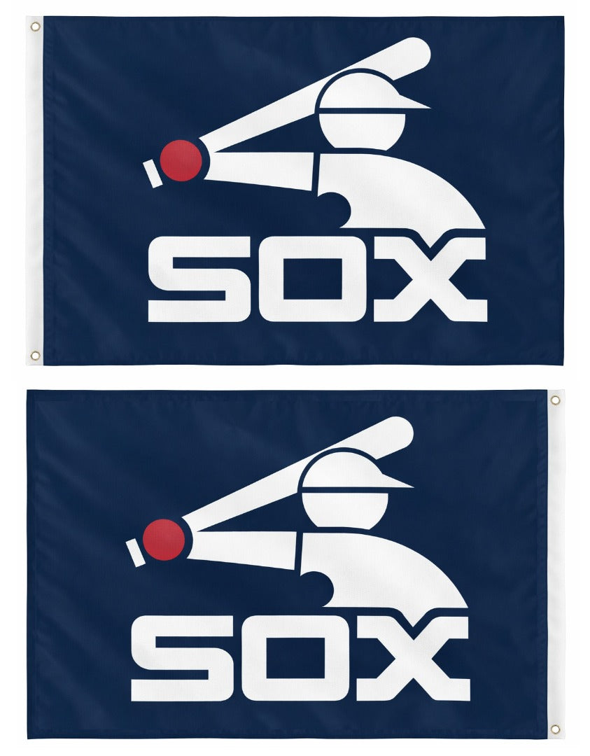 Chicago White Sox Flag 3x5 Throwback Logo 2 Sided heartlandflags