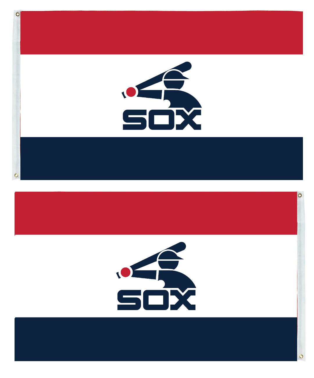 Chicago White Sox Red White Blue 2 Sided Flag heartlandflags