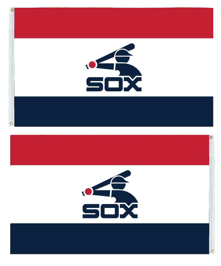 Chicago White Sox Red White Blue 2 Sided Flag heartlandflags