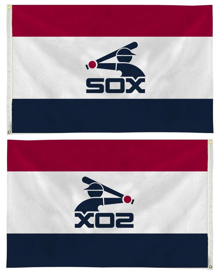 Chicago White Sox Red White Blue 3x5 Flag heartlandflags