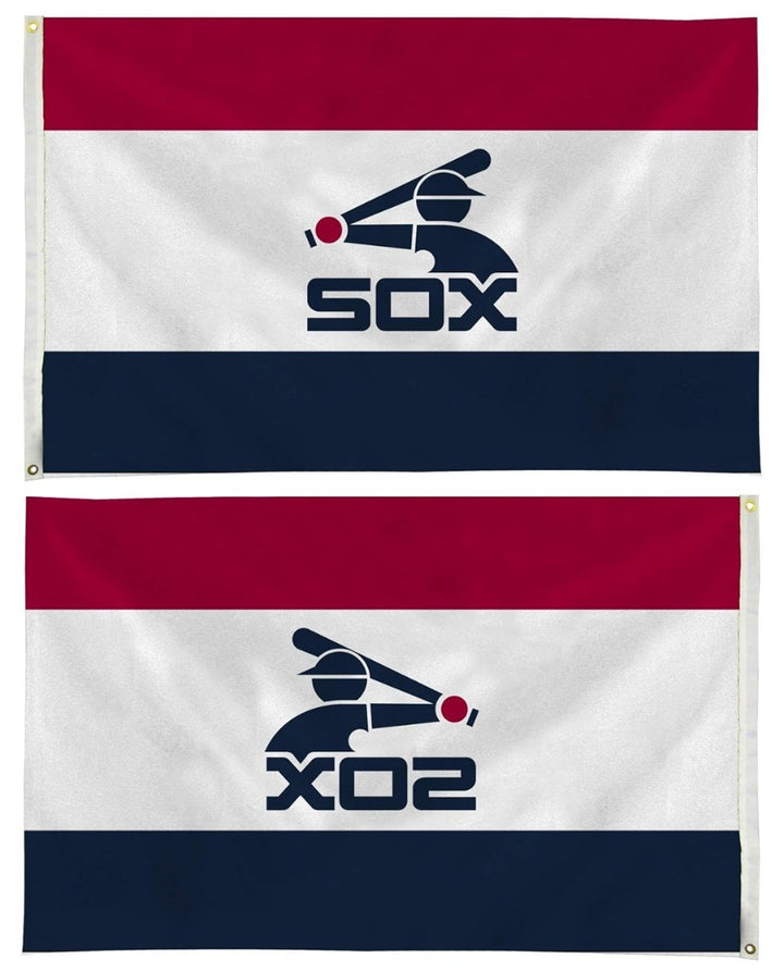 Chicago White Sox Red White Blue 3x5 Flag heartlandflags