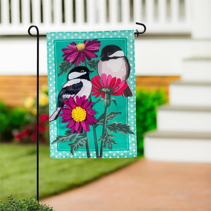 Chickadee Friends 2 Sided Garden Flag heartlandflags