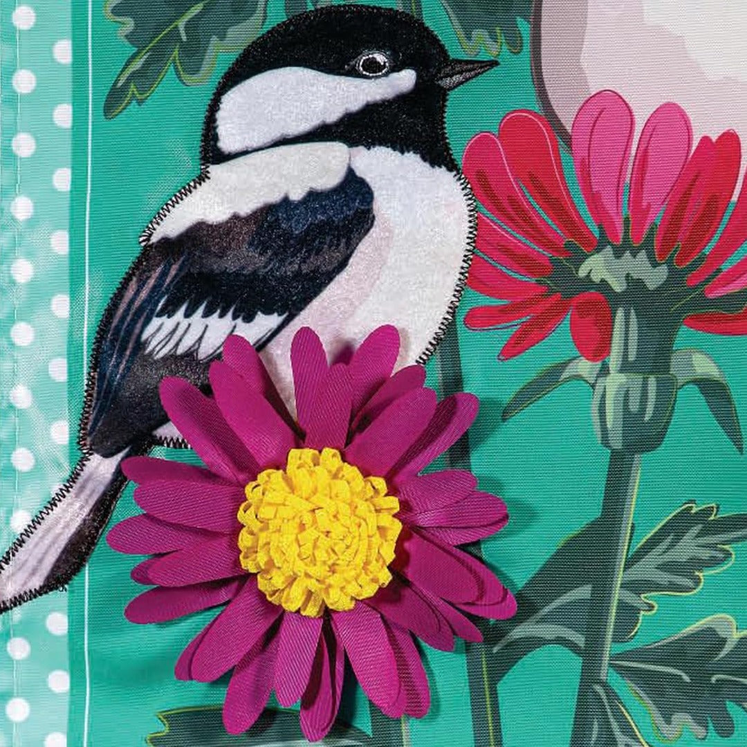 Chickadee Friends 2 Sided Garden Flag heartlandflags