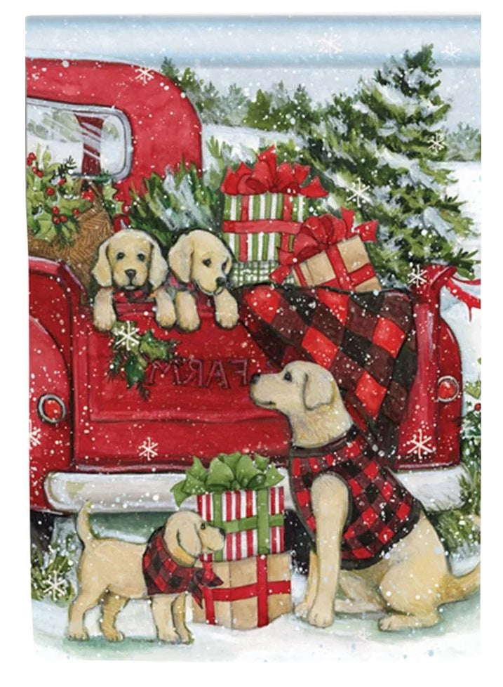 Christmas Puppies Banner heartlandflags