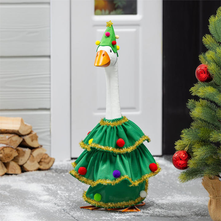 Christmas Tree Porch Goose Outfit heartlandflags