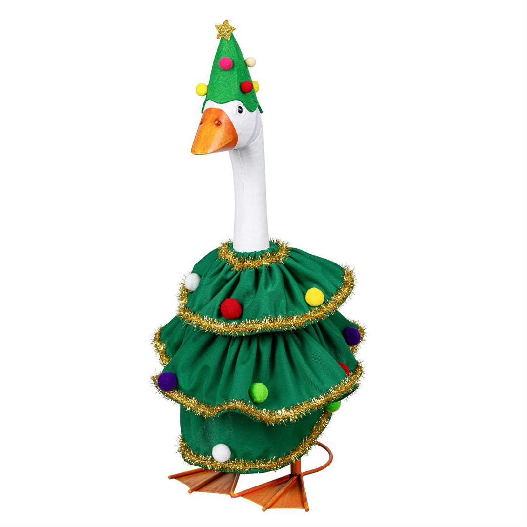 Christmas Tree Porch Goose Outfit heartlandflags