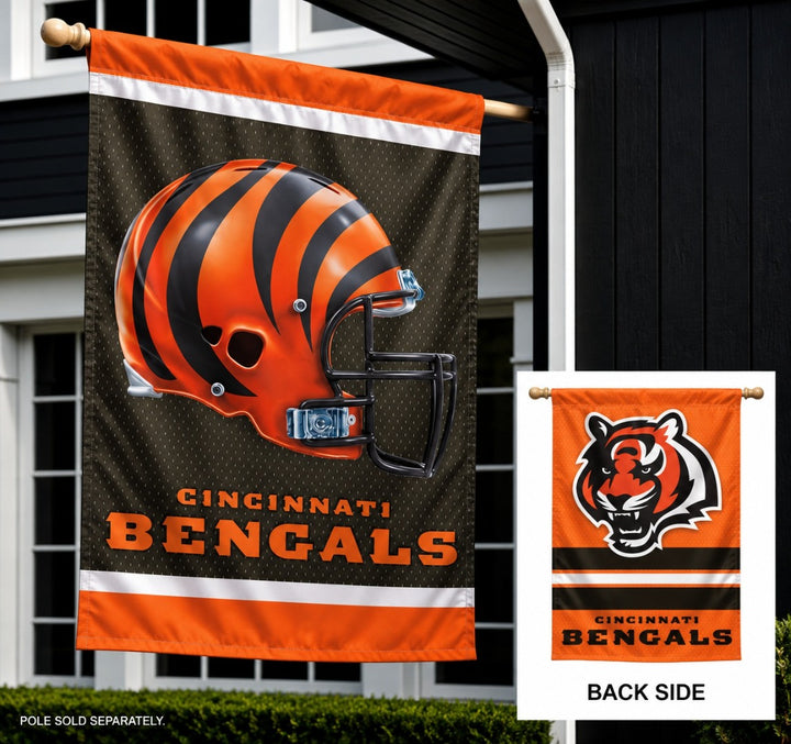 Cincinnati Bengals 2 Sided Banner Vertical heartlandflags