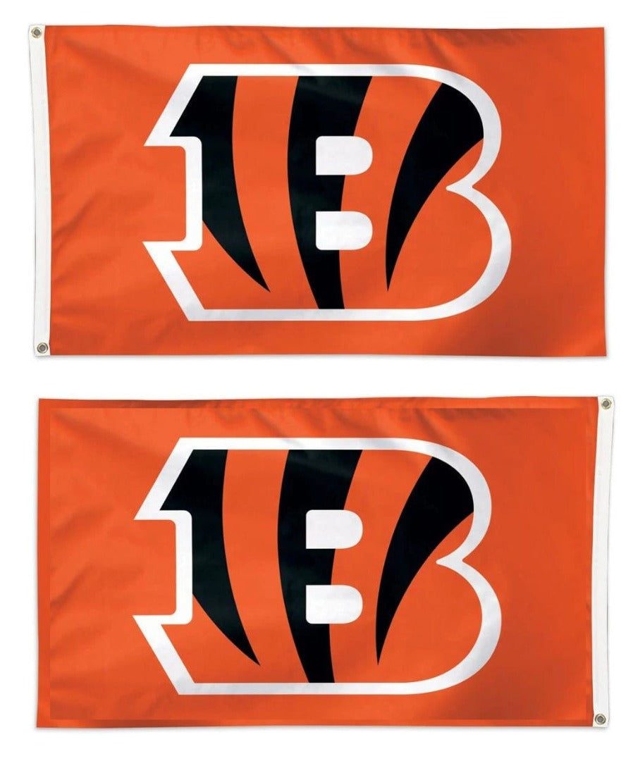 Cincinnati Bengals 2 Sided Orange 3x5 Flag heartlandflags