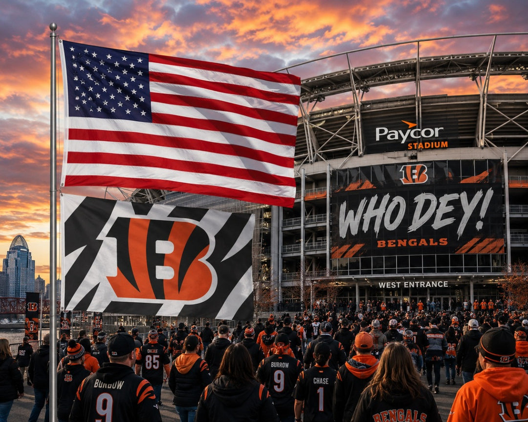 Cincinnati Bengals Flag 3x5 Color Rush heartlandflags