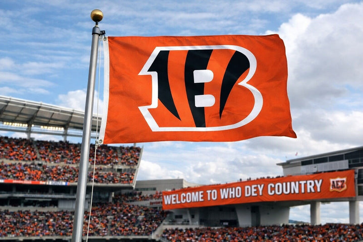 Cincinnati Bengals Flag 3x5 Orange heartlandflags