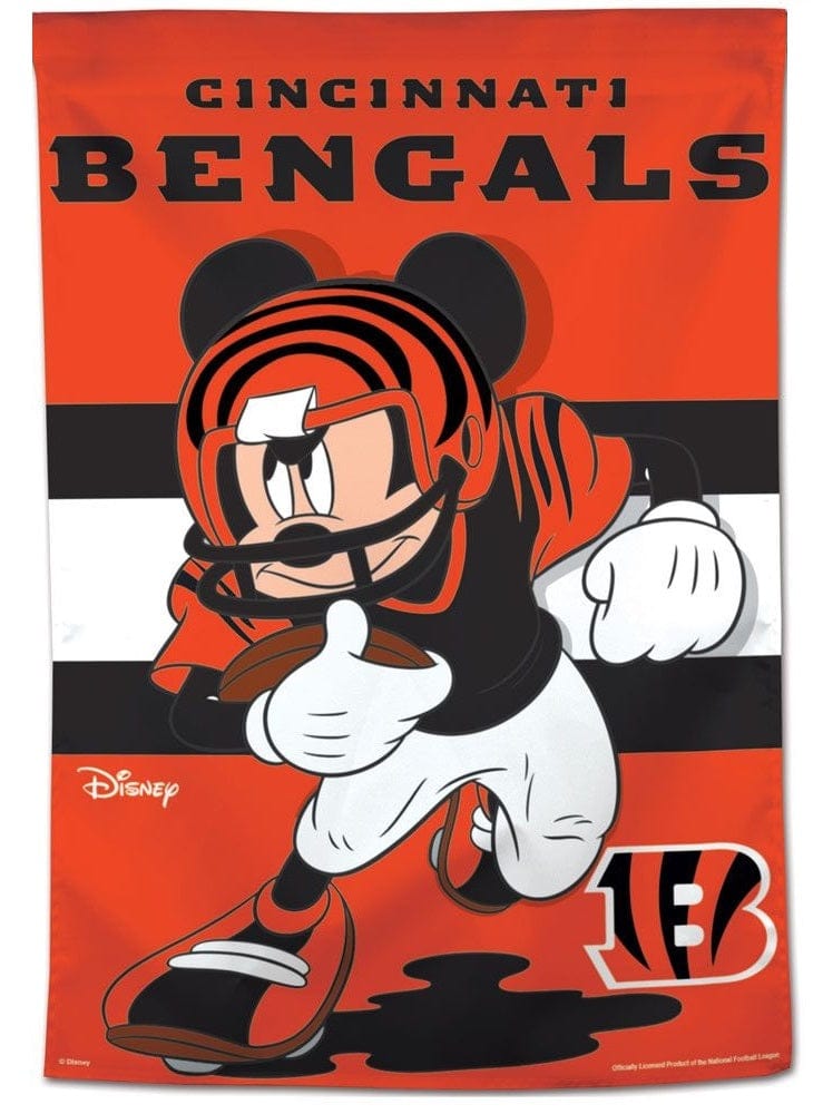 Cincinnati Bengals Flag Mickey Mouse Football House Banner heartlandflags