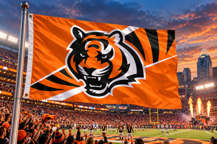 Cincinnati Bengals Orange 3x5 Flag heartlandflags
