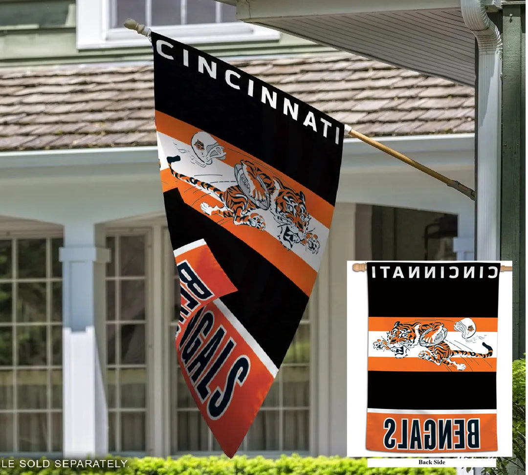 Cincinnati Bengals Throwback House Flag heartlandflags