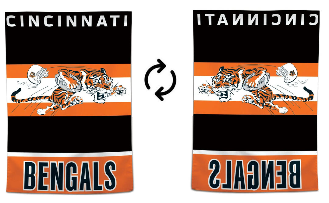 Cincinnati Bengals Throwback Logo Banner heartlandflags