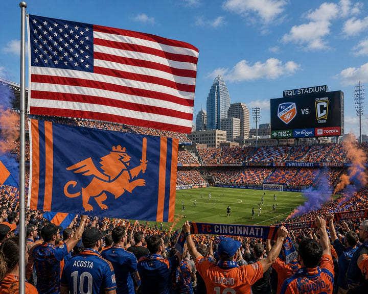 Cincinnati FC Lion Flag 3x5 MLS Soccer heartlandflags