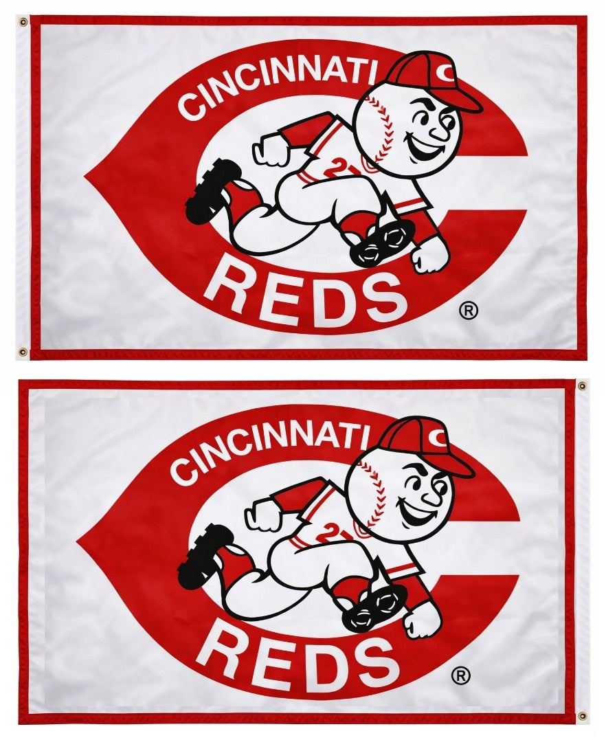 Cincinnati Reds 2 Sided 4x6 Flag heartlandflags