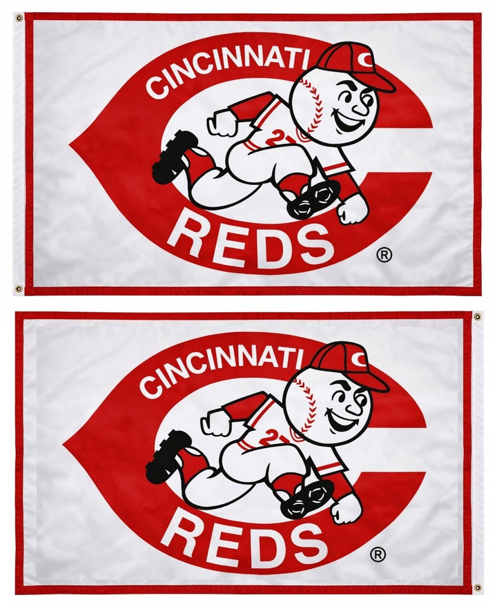 Cincinnati Reds 2 Sided 4x6 Flag heartlandflags