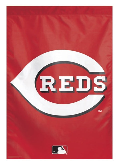 Cincinnati Reds 2 Sided Logo Banner heartlandflags