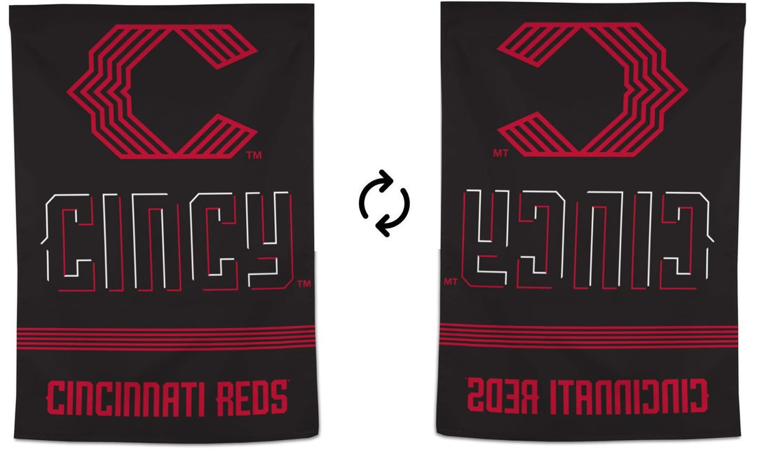 Cincinnati Reds Banner City Connect House Flag heartlandflags