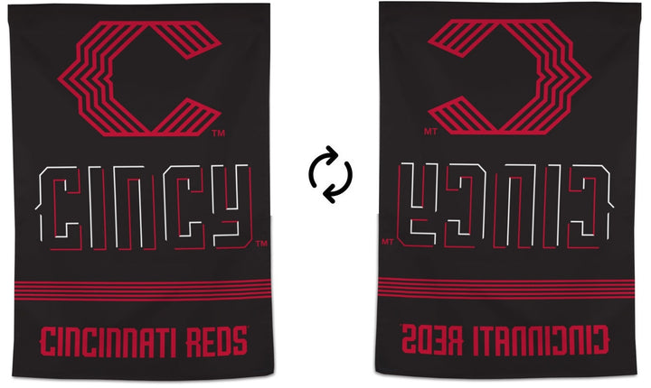 Cincinnati Reds Banner City Connect House Flag heartlandflags
