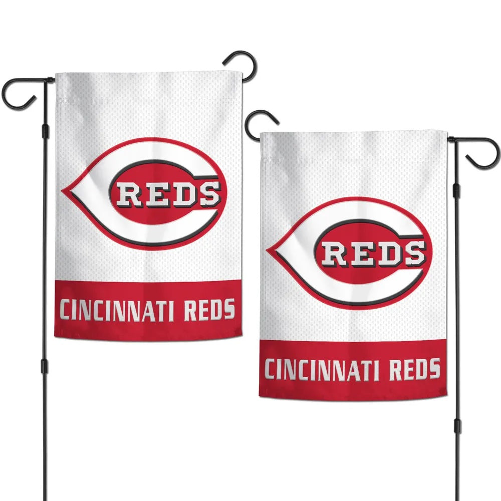 Cincinnati Reds Embroidered Garden Flag 2 Sided heartlandflags