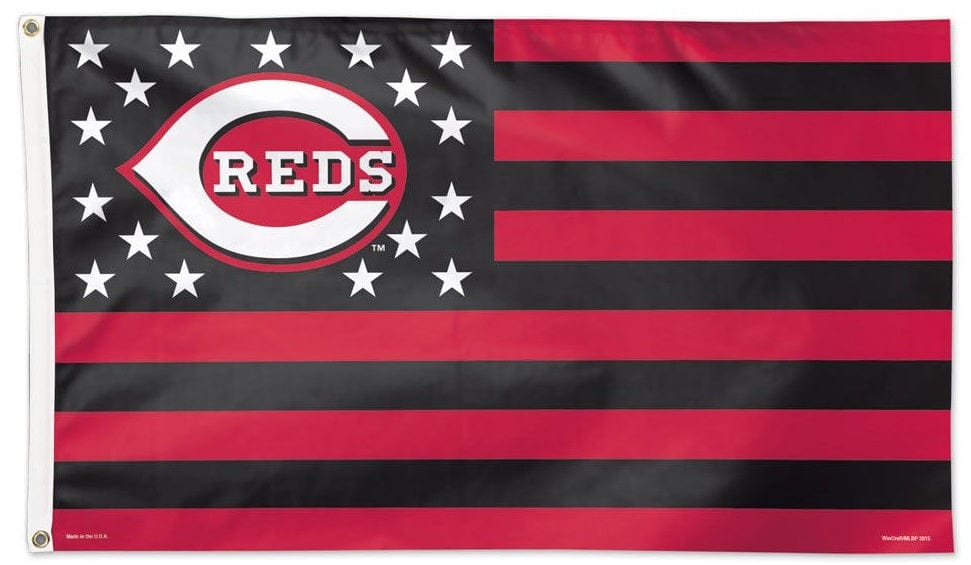 Cincinnati Reds Flag 3x5 Americana Stars and Stripes heartlandflags