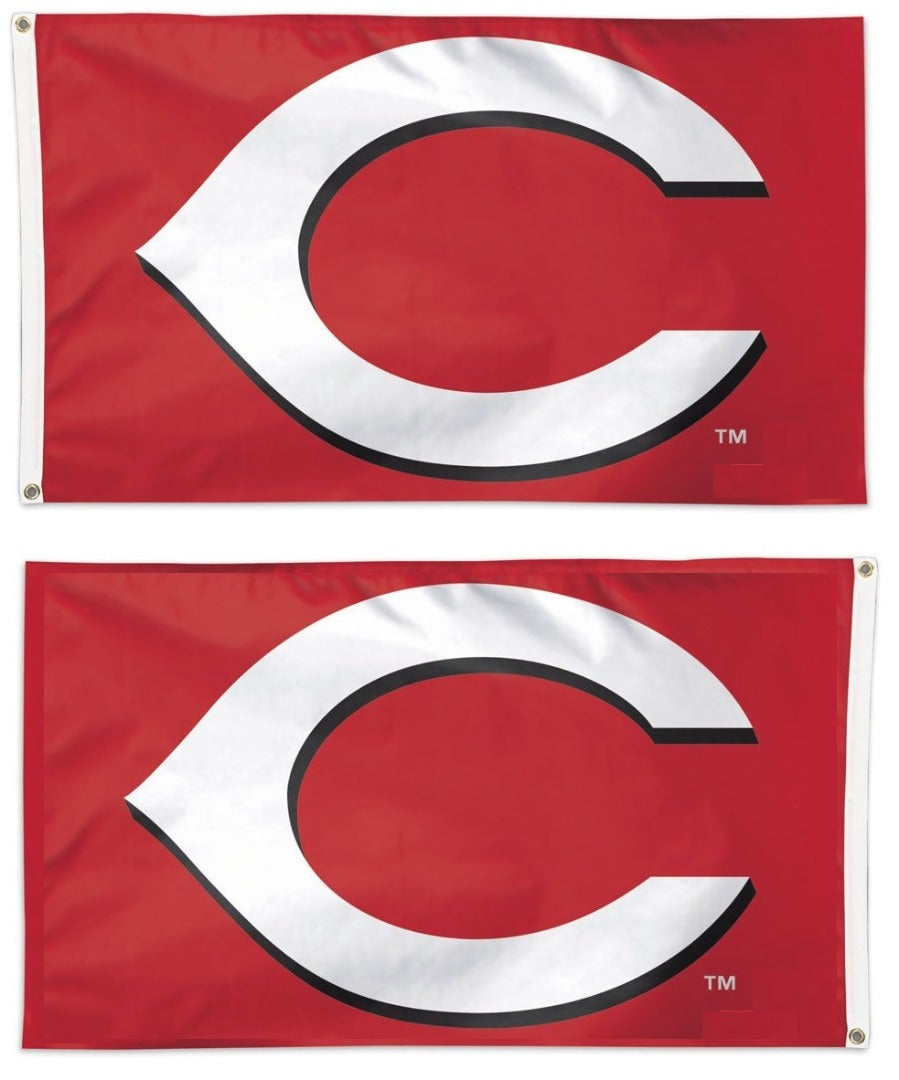 Cincinnati Reds Flag 3x5 Classic Logo 2 Sided heartlandflags