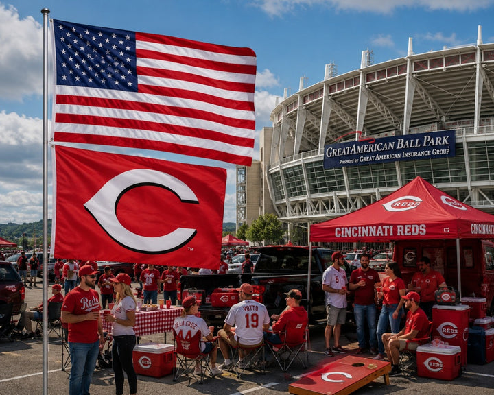 Cincinnati Reds Flag 3x5 Classic Logo heartlandflags