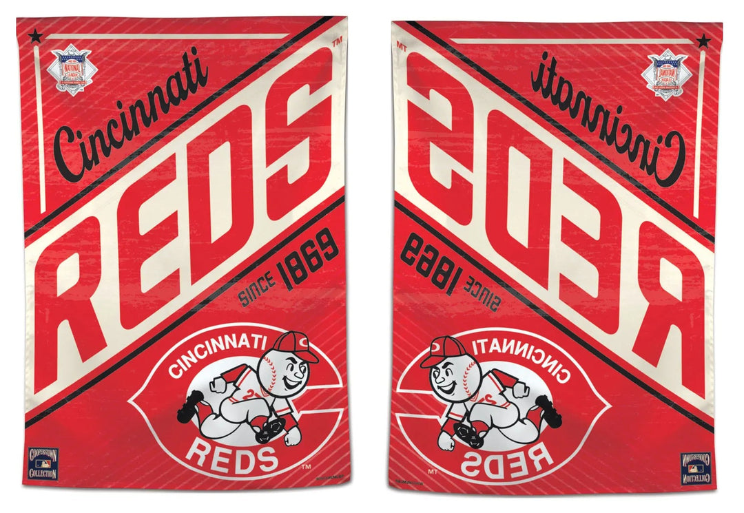 Cincinnati Reds Flag Throwback Logo House Banner heartlandflags