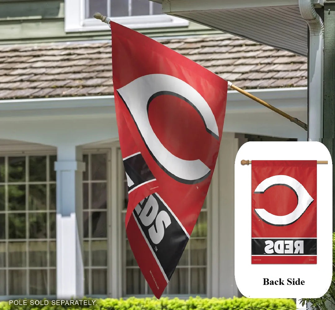 Cincinnati Reds Flag Vertical House Banner heartlandflags
