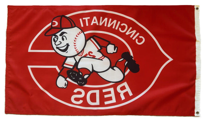 Cincinnati Reds Retro Flag 3x5 heartlandflags