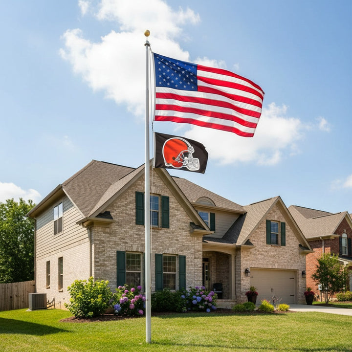 Cleveland Browns 2 Sided 2x3 Brown Flag heartlandflags