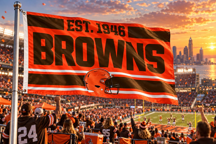 Cleveland Browns Est 1946 Flag 3x5 heartlandflags