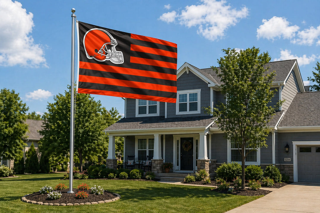 Cleveland Browns Flag 3x5 Americana Stripes heartlandflags