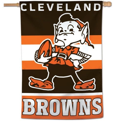 Cleveland Browns House Flag Retro Logo heartlandflags