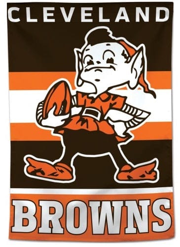 Cleveland Browns House Flag Retro Logo heartlandflags