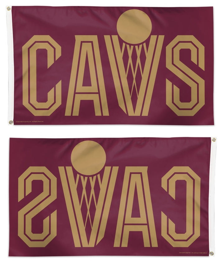 Cleveland Cavaliers Flag 3x5 Logo Secondary heartlandflags