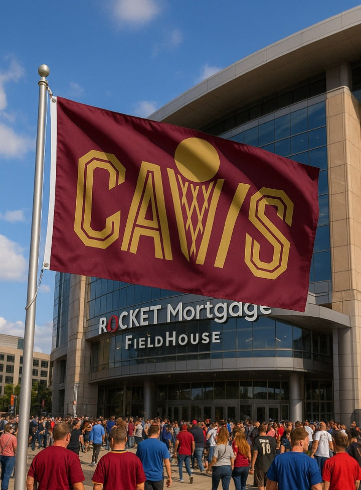 Cleveland Cavaliers Flag 3x5 Logo Secondary heartlandflags